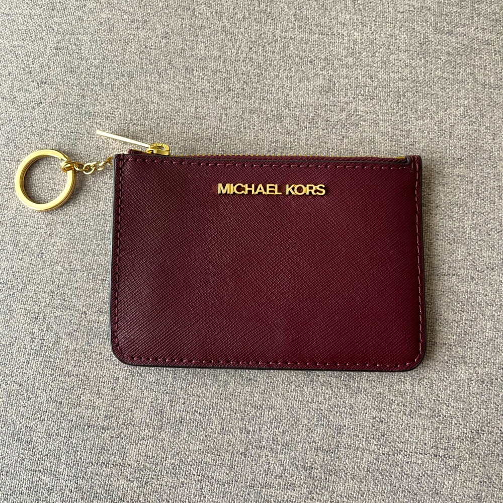Michael Kors Burgundy Key Wallet